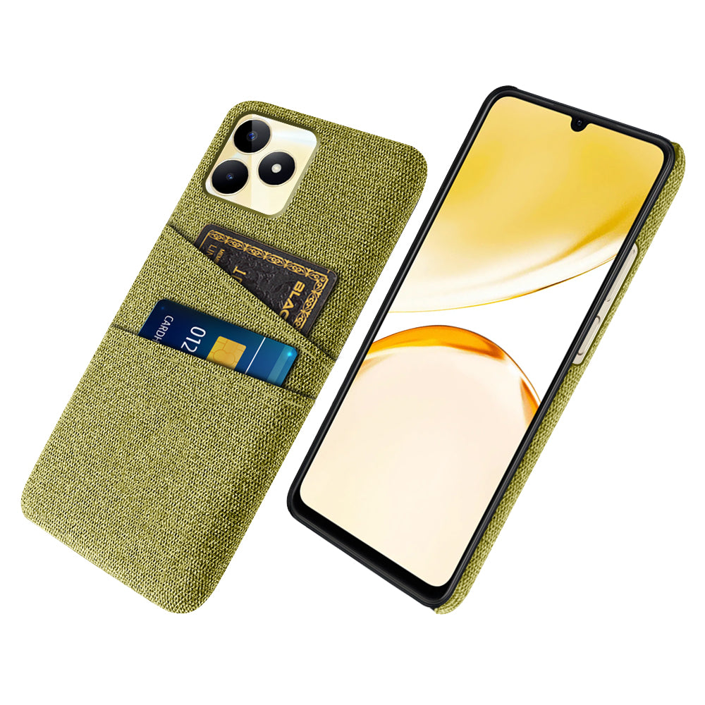 For Realme Narzo N53 4G Dual Card Holder Cell Phone Case Cloth Texture Hard PC Cover For Realme Narzo N53 4G Dual Card Holder Cell Phone Case Cloth Texture Hard PC Cover